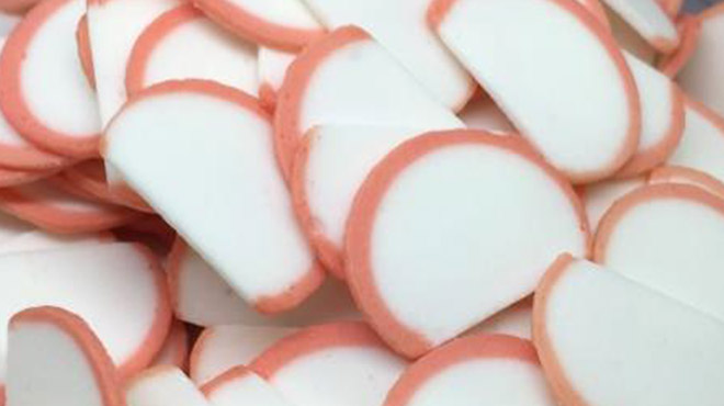Sliced kamaboko