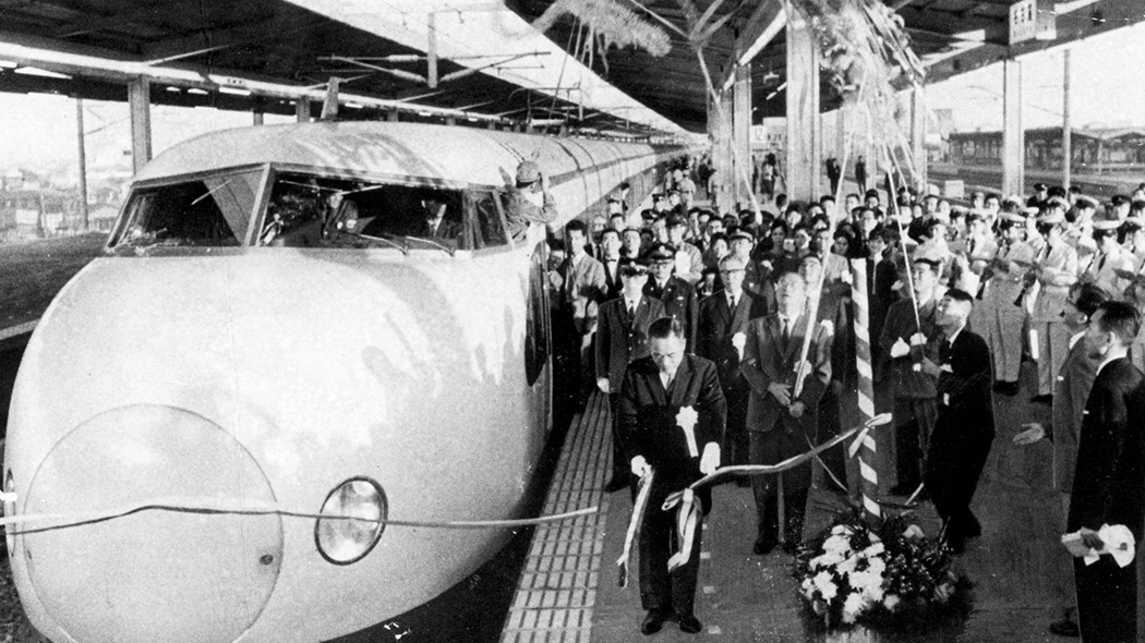 Shinkansen high-speed railway started operation in 1964